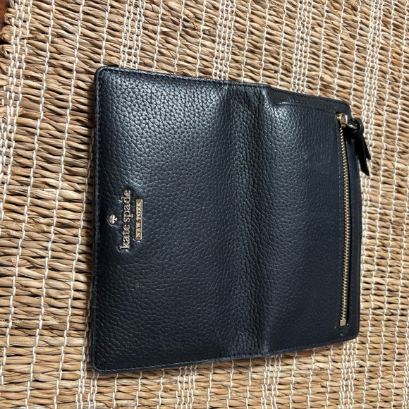 Kate Spade Black Pebbled Leather Clutch - Picture 4 of 4